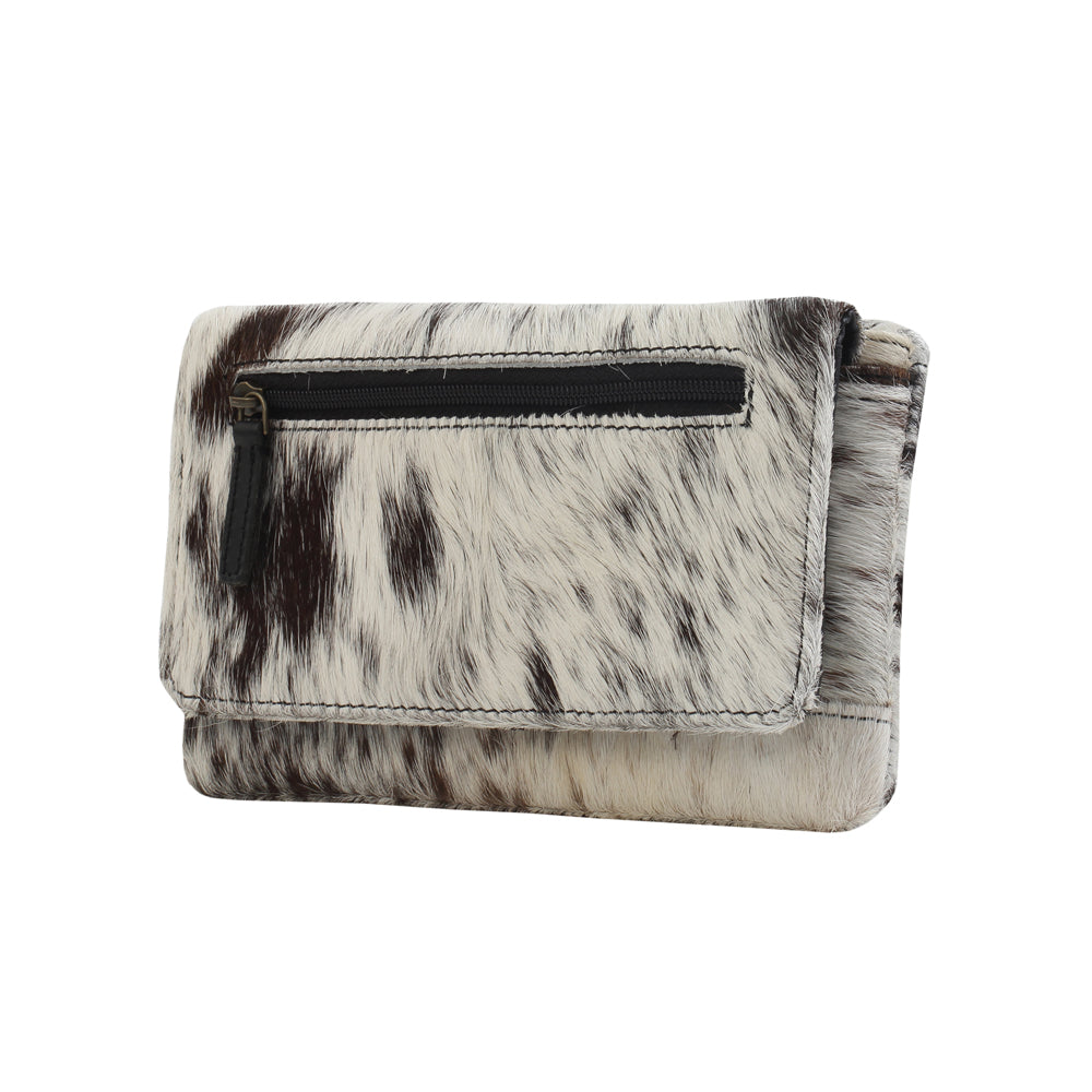 COOKIE CRUNCH LEATHER AND HAIRON WALLET - MyraUSA