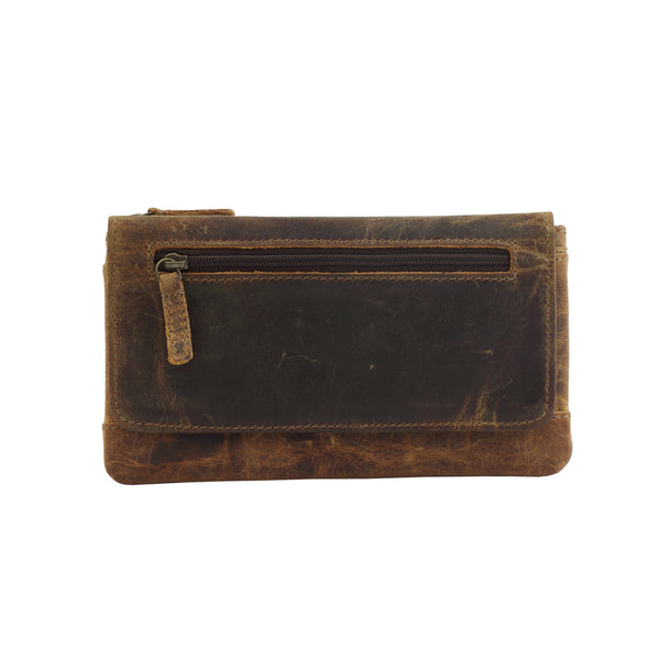 OAK FIRE LEATHER AND HAIRON WALLET - MyraUSA