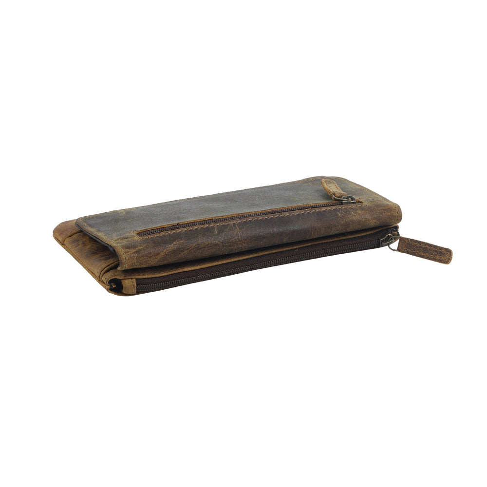 OAK FIRE LEATHER AND HAIRON WALLET - MyraUSA