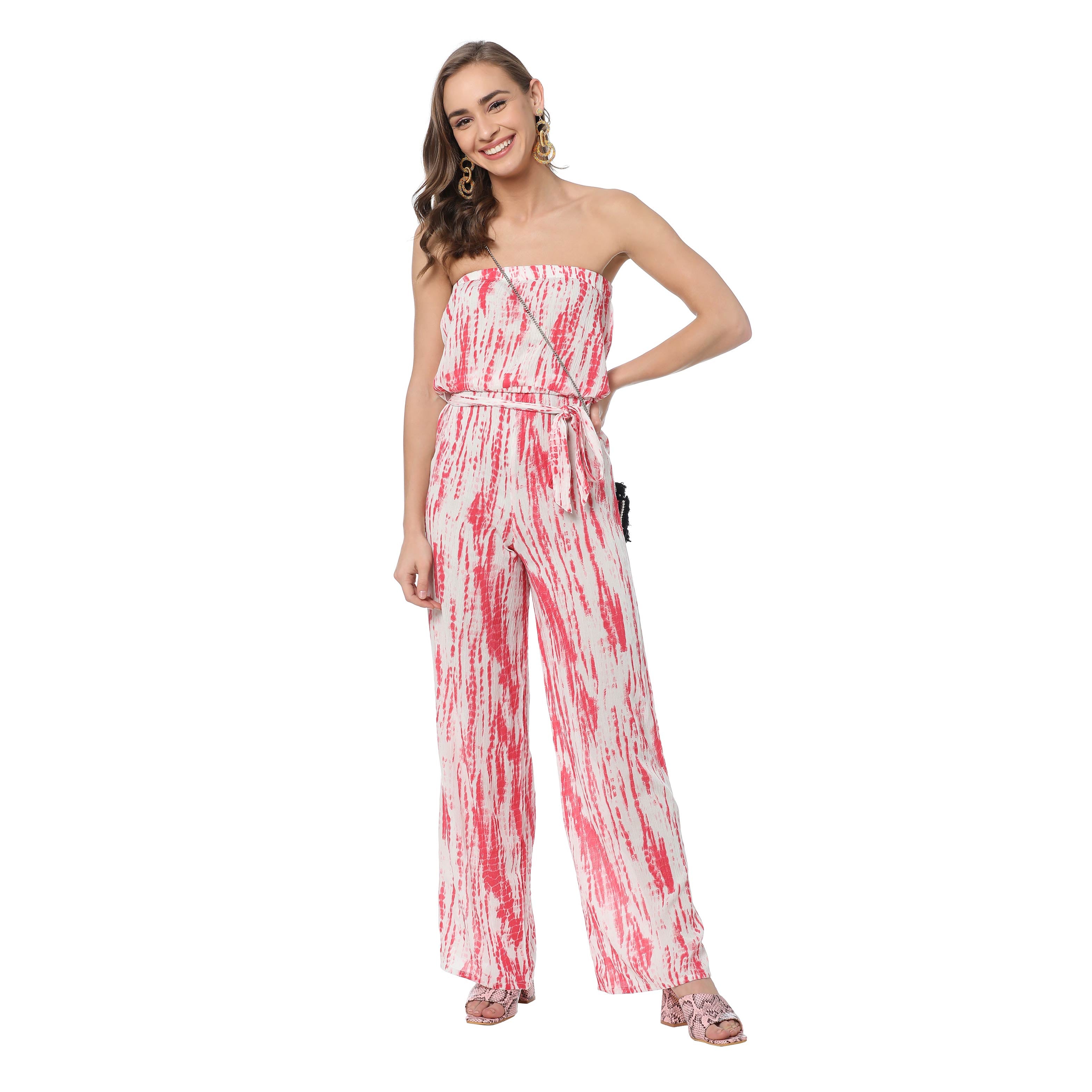 Ochre Strapless Jumpsuit - MyraUSA
