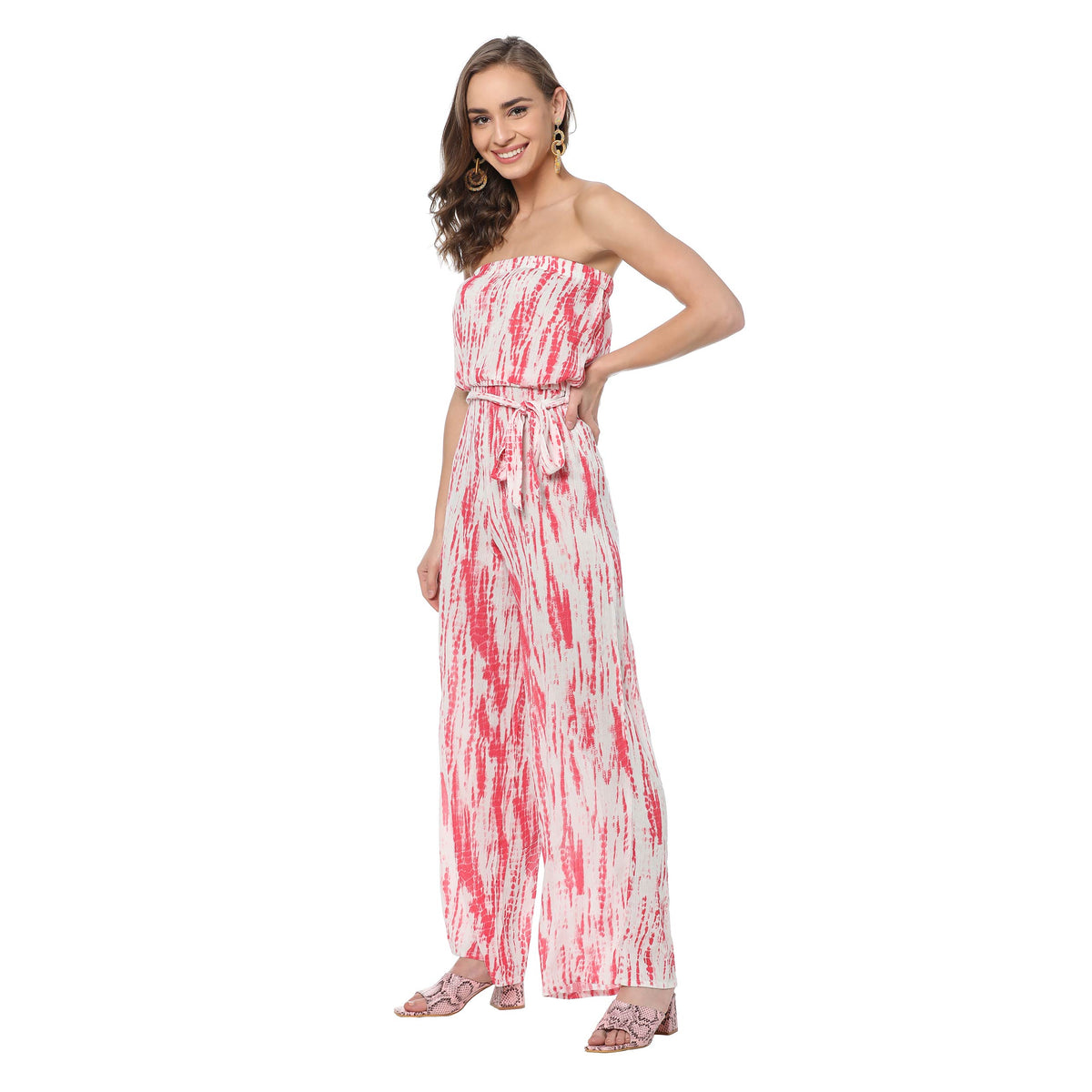 Ochre Strapless Jumpsuit - MyraUSA