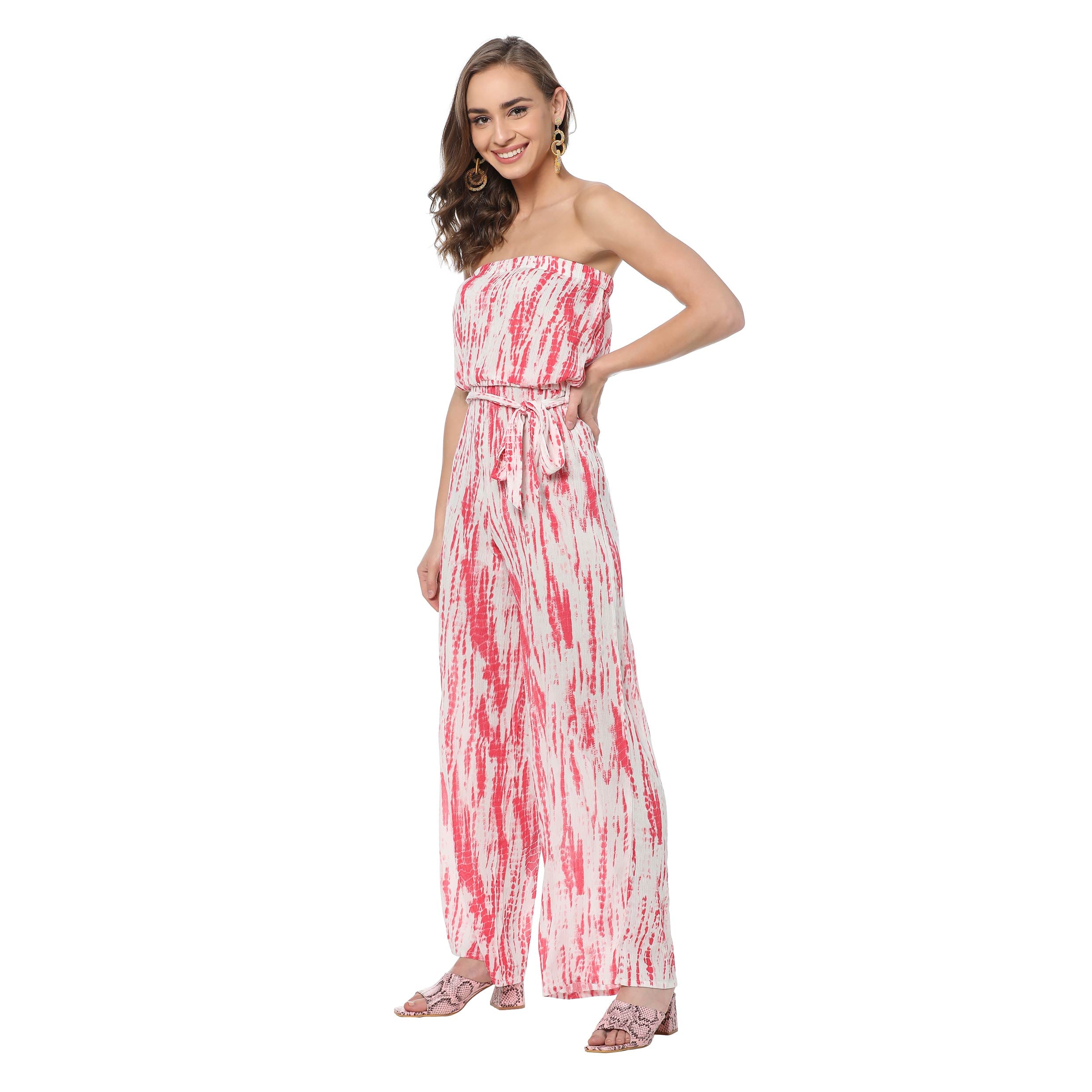 Ochre Strapless Jumpsuit - MyraUSA