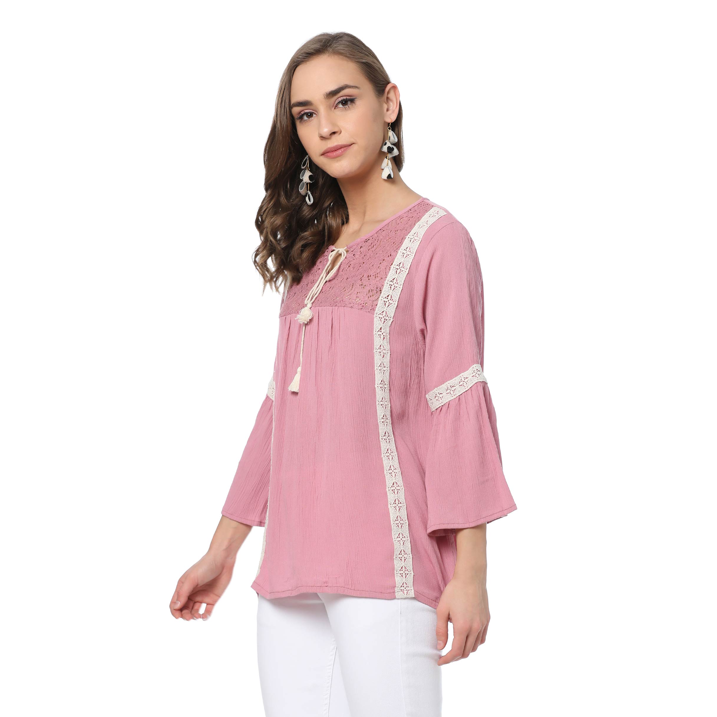 Netted Pink Top - MyraUSA