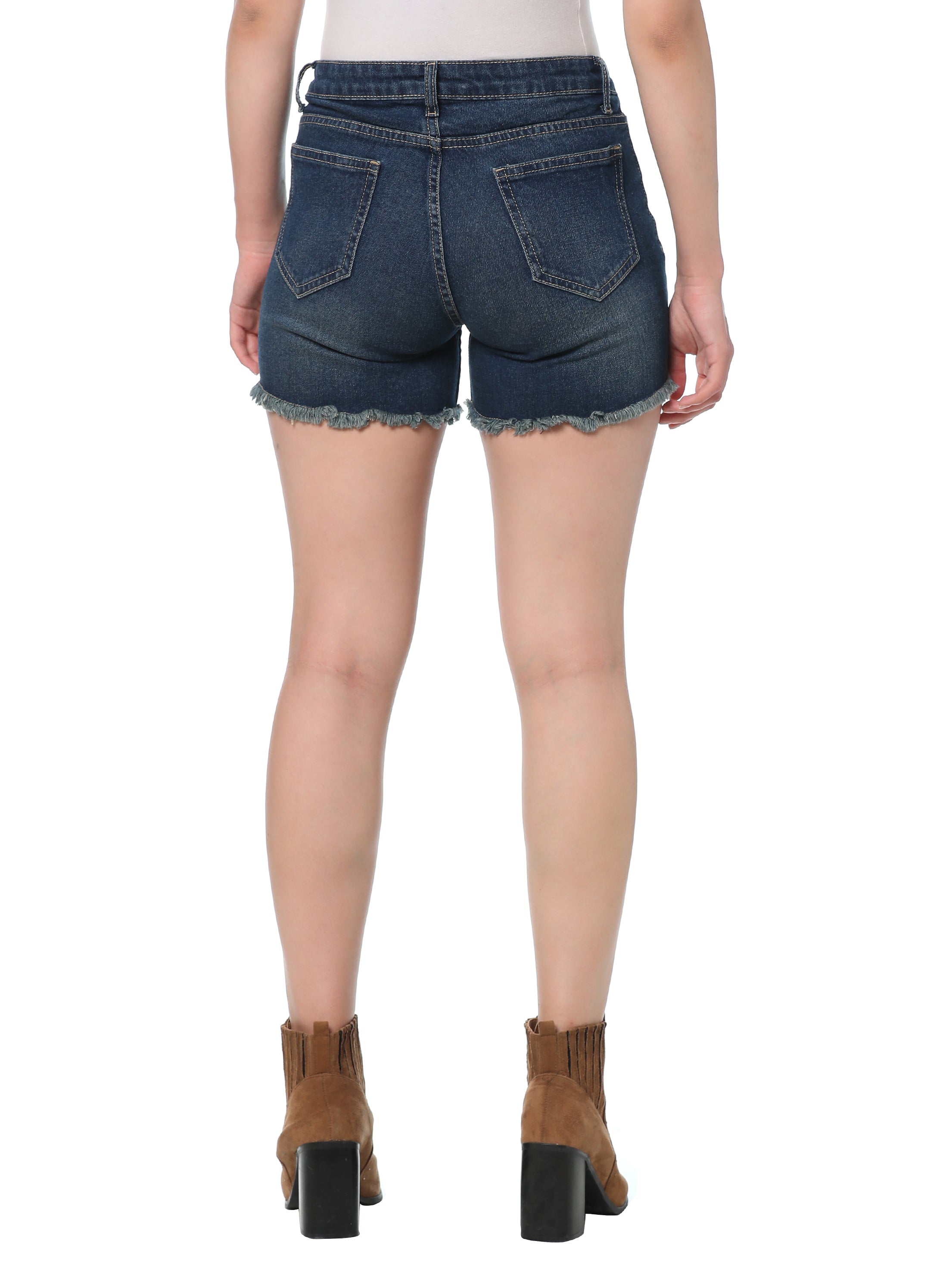 Raggedy Denim Shorts - MyraUSA