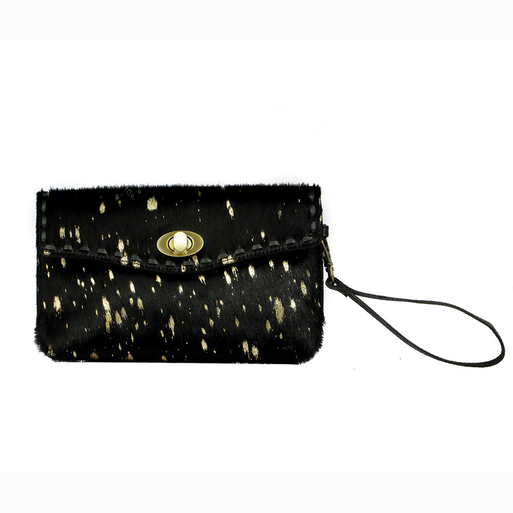 GOLD SEQUINS  WALLET - Myra USA