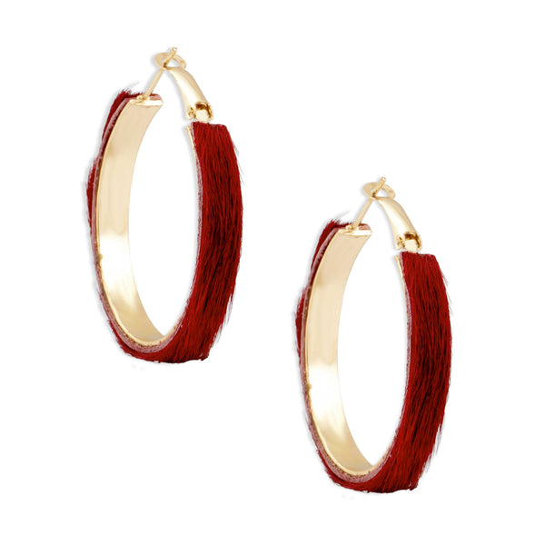 Vermilion Hoops Earrings