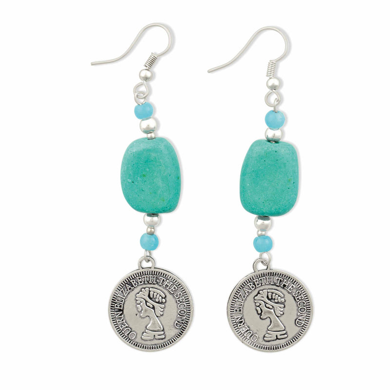 Coin Choice Drop Earrings