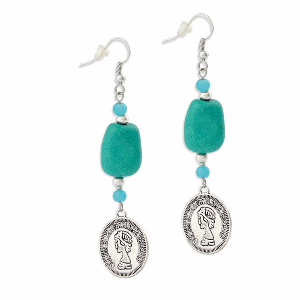 Coin Choice Drop Earrings