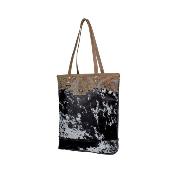 Sooty Specks  Canvas & Hairon Bag