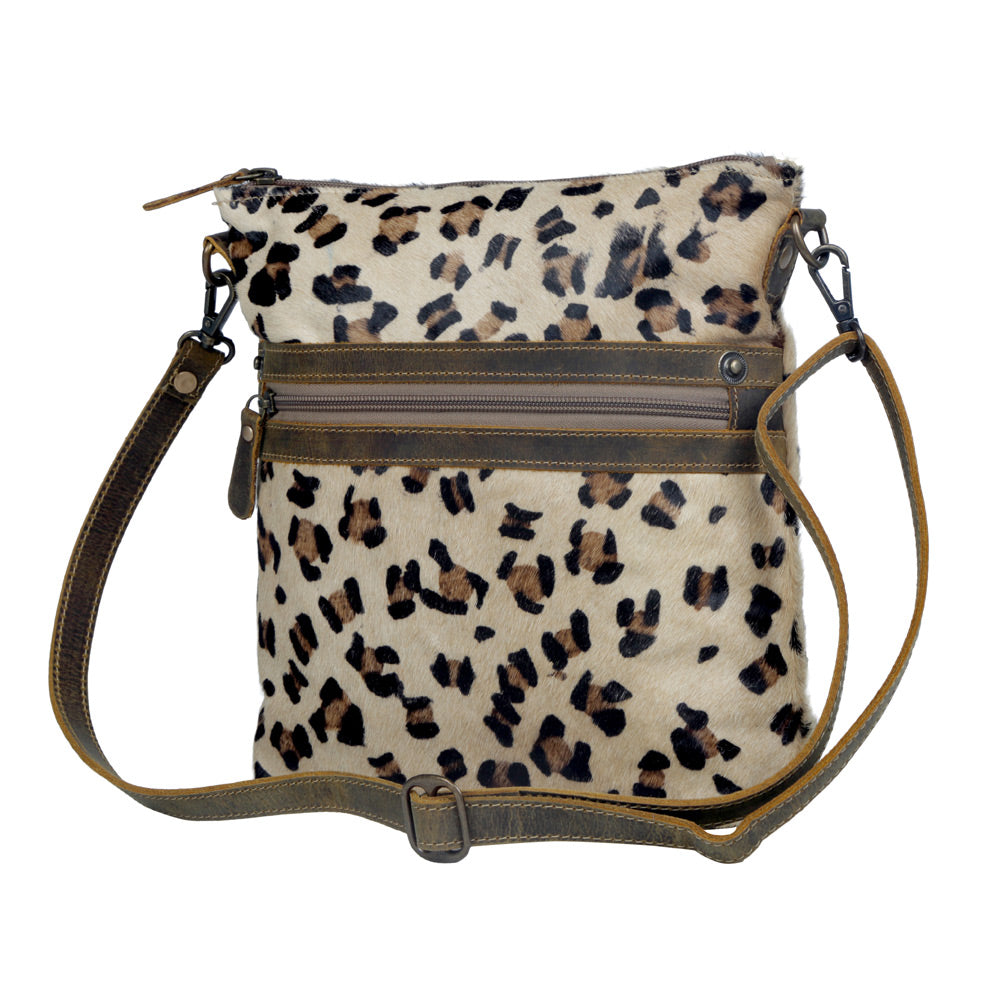 Charisma Leopard Print Leather & Hairon Bag - Myra USA
