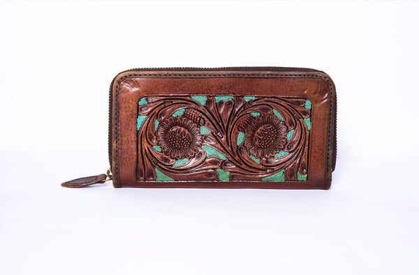 Turquoise Vine Wallet