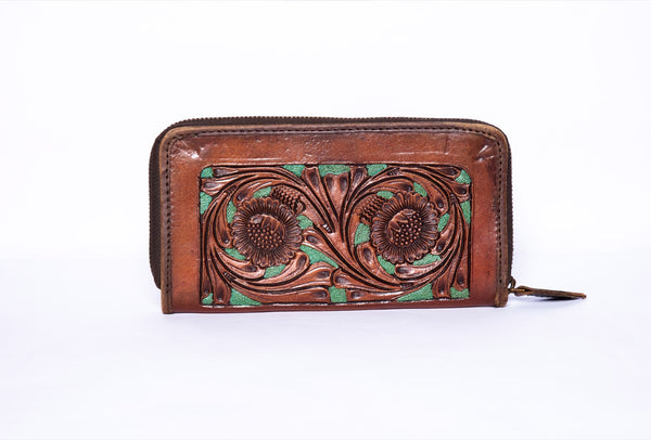 Turquoise Vine Wallet