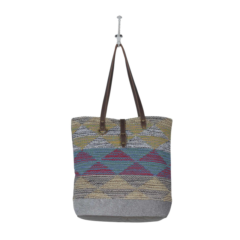 Multicolored Waves  Tote Bag,