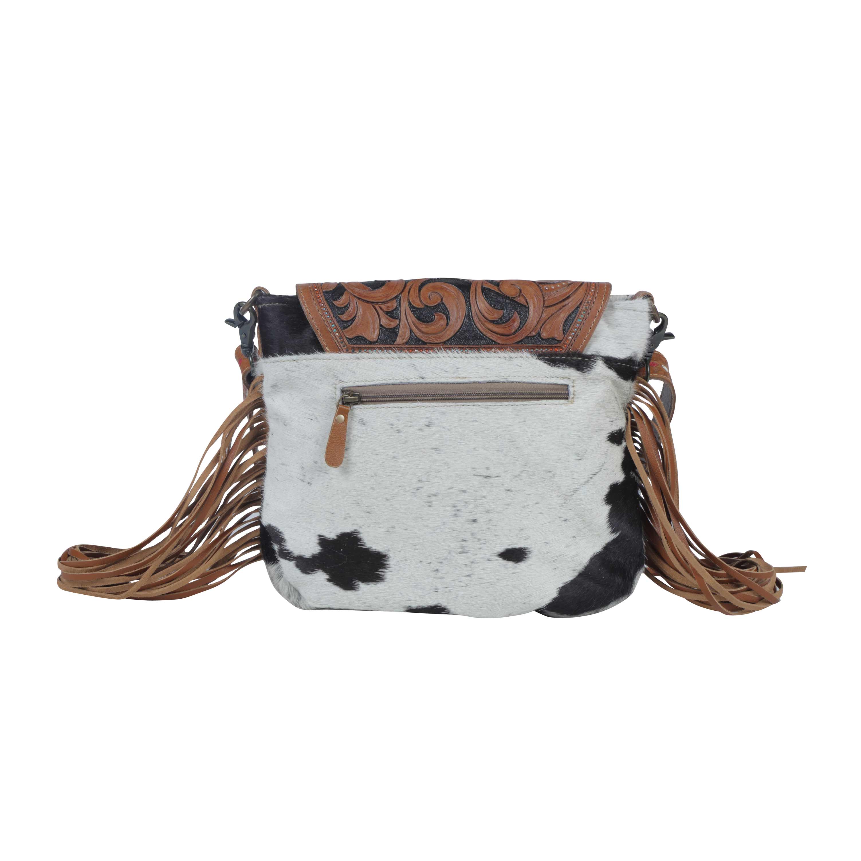 Brown Boughs  Hand-Tooled Bag - MyraUSA