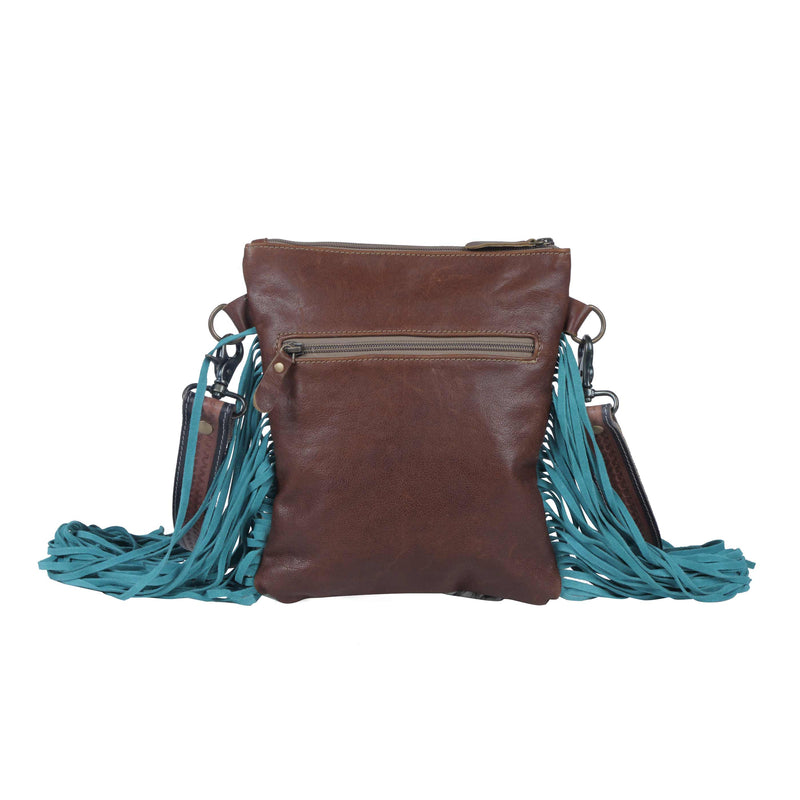 Viridian Leather & Hairon Bag