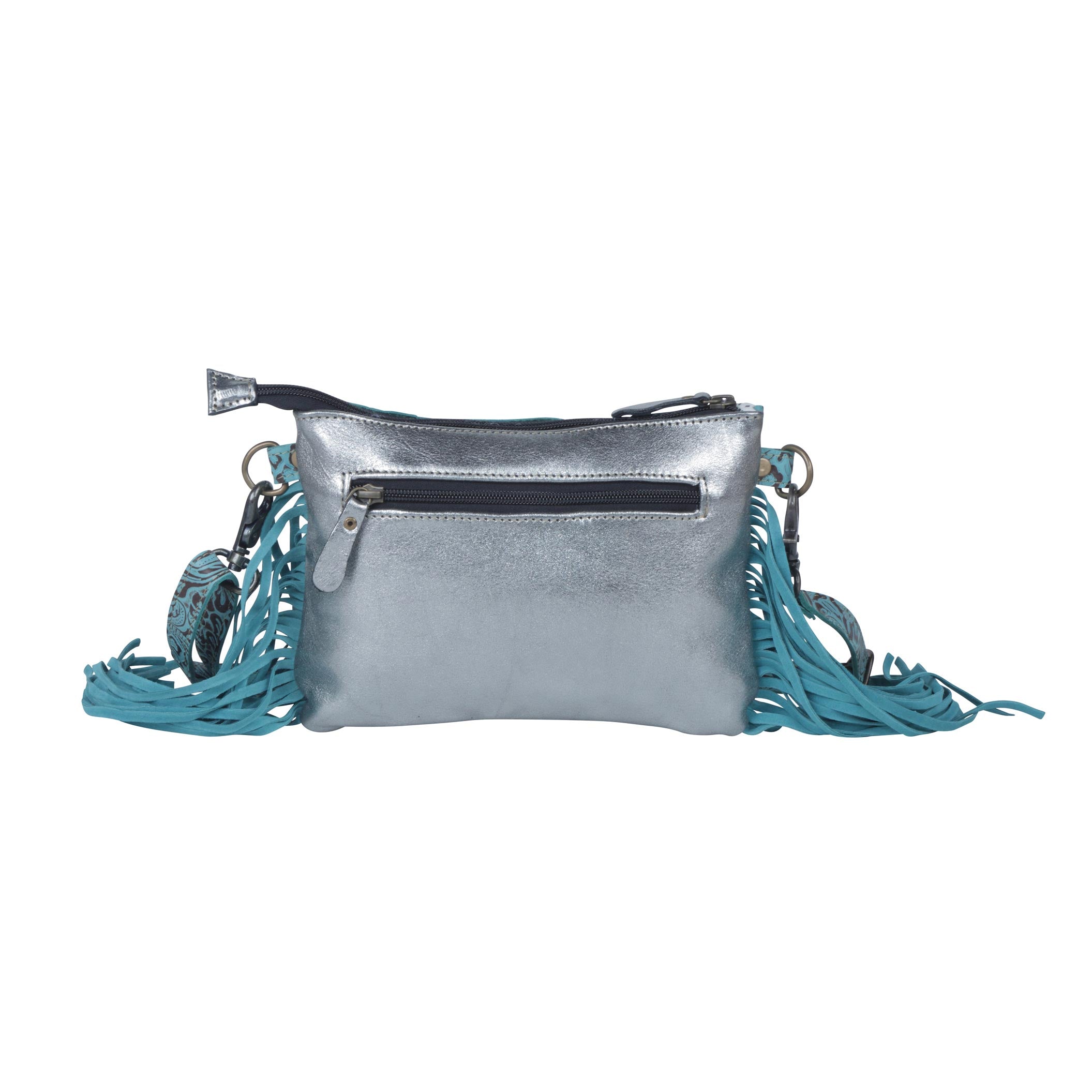 Exotic Azure  Leather & Hairon Bag - MyraUSA