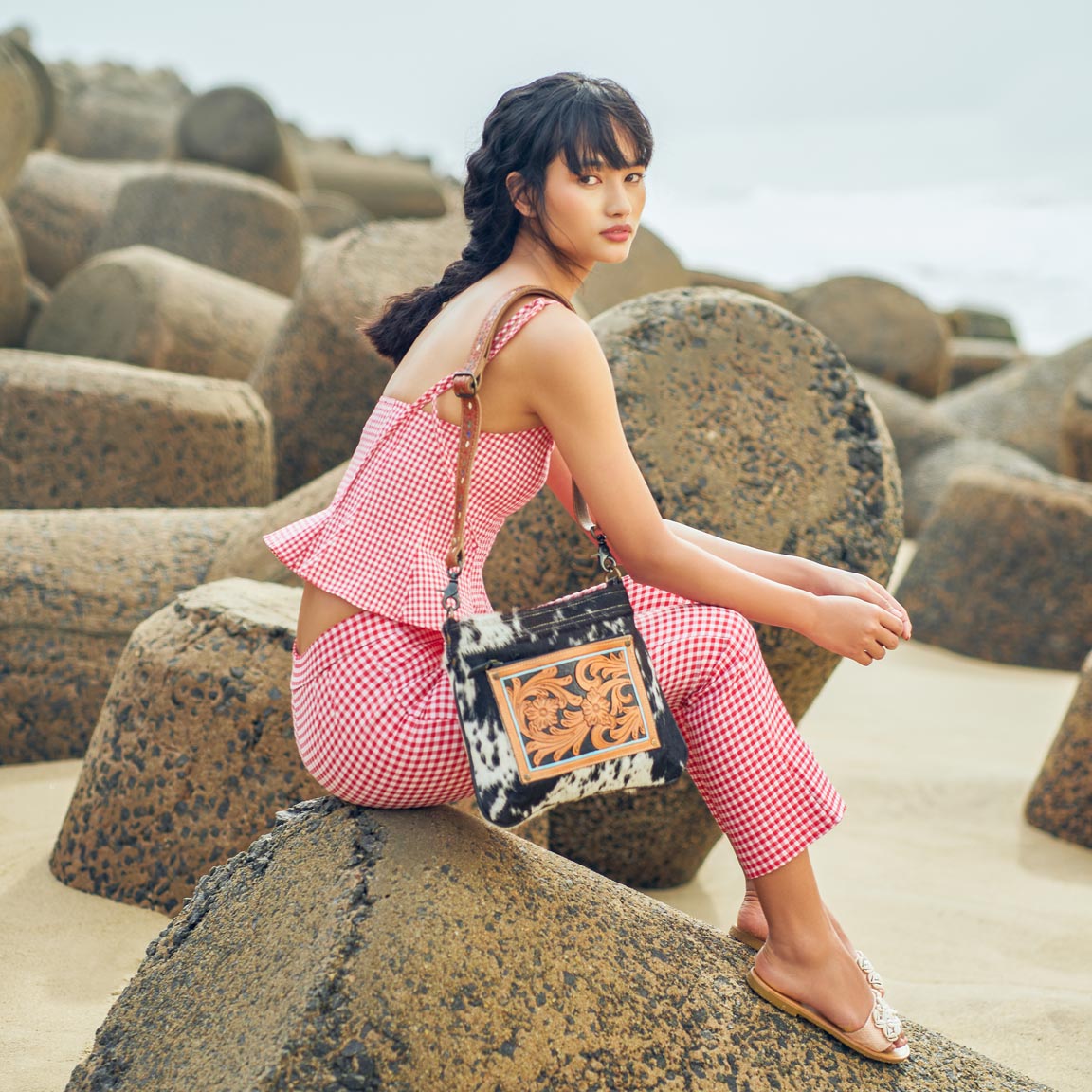 Lush Hand-Tooled Bag - MyraUSA