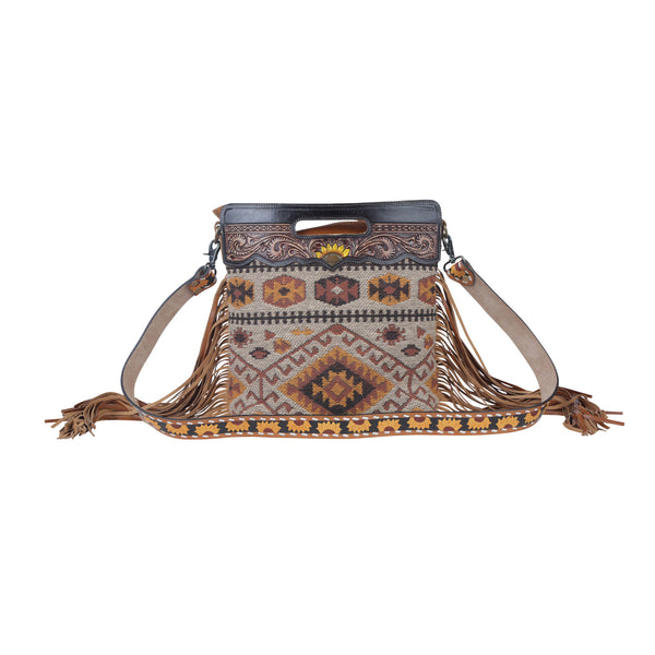 Helios  Hand-Tooled Bag