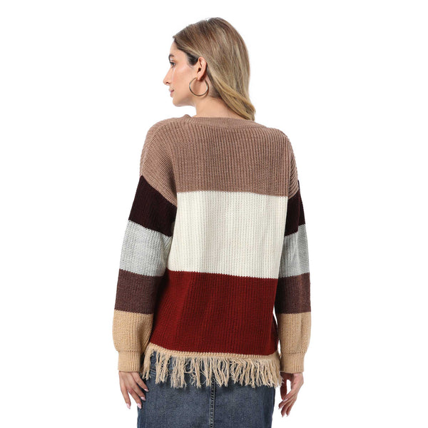 Sporty Fringe Sweater - MyraUSA