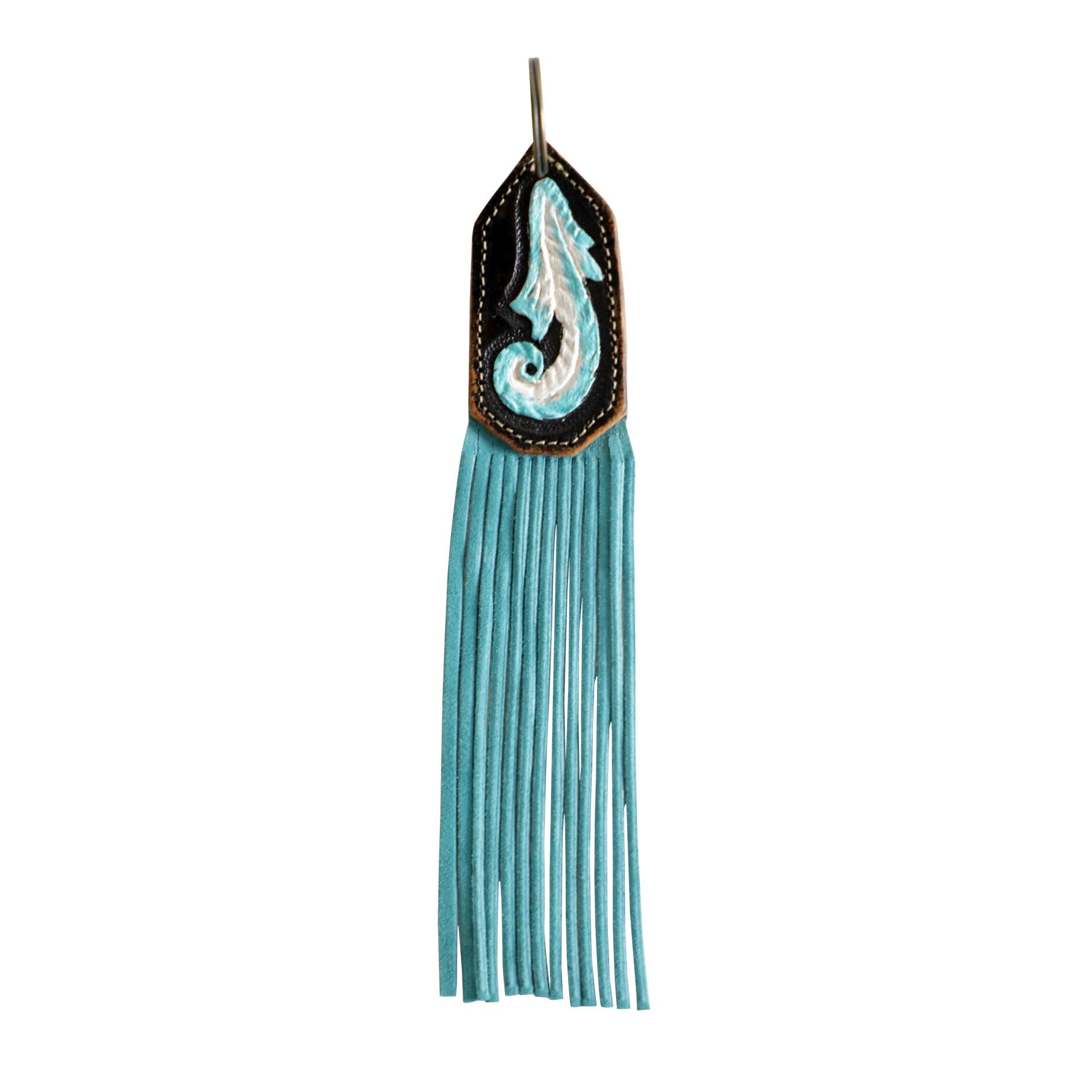 Aqua Leaf  Key Fob - MyraUSA