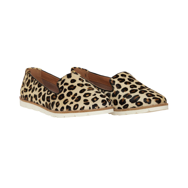 Myra's leopard pattern hairon sneakers with a breathable design