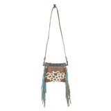 "Eclectic Embrace Hand-Tooled Bag"