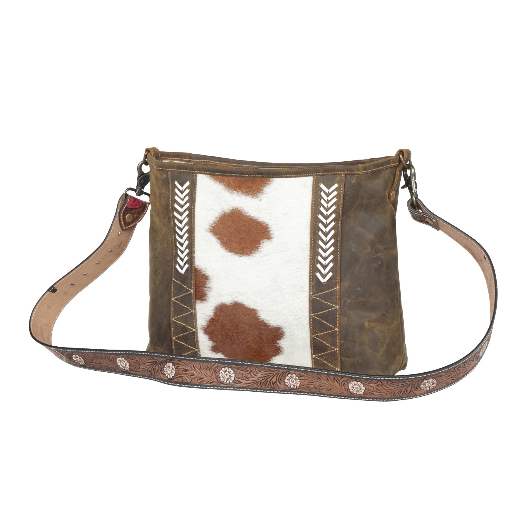 Cornell Rose Leather & Hairon bag - MyraUSA