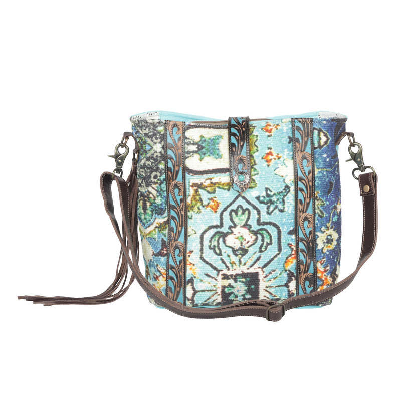 "Cool Mantra Hand-Tooled Bag"