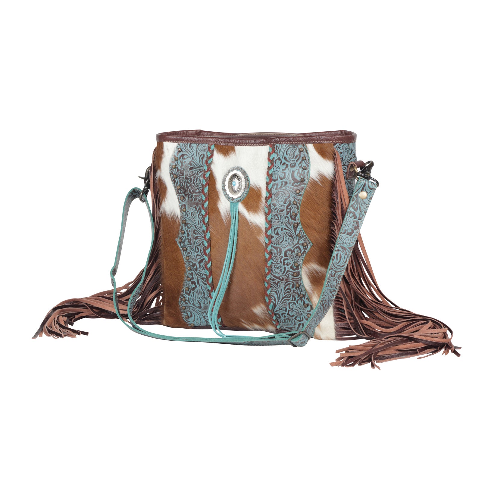 Dendrite Leather & Hairon Bag - MyraUSA