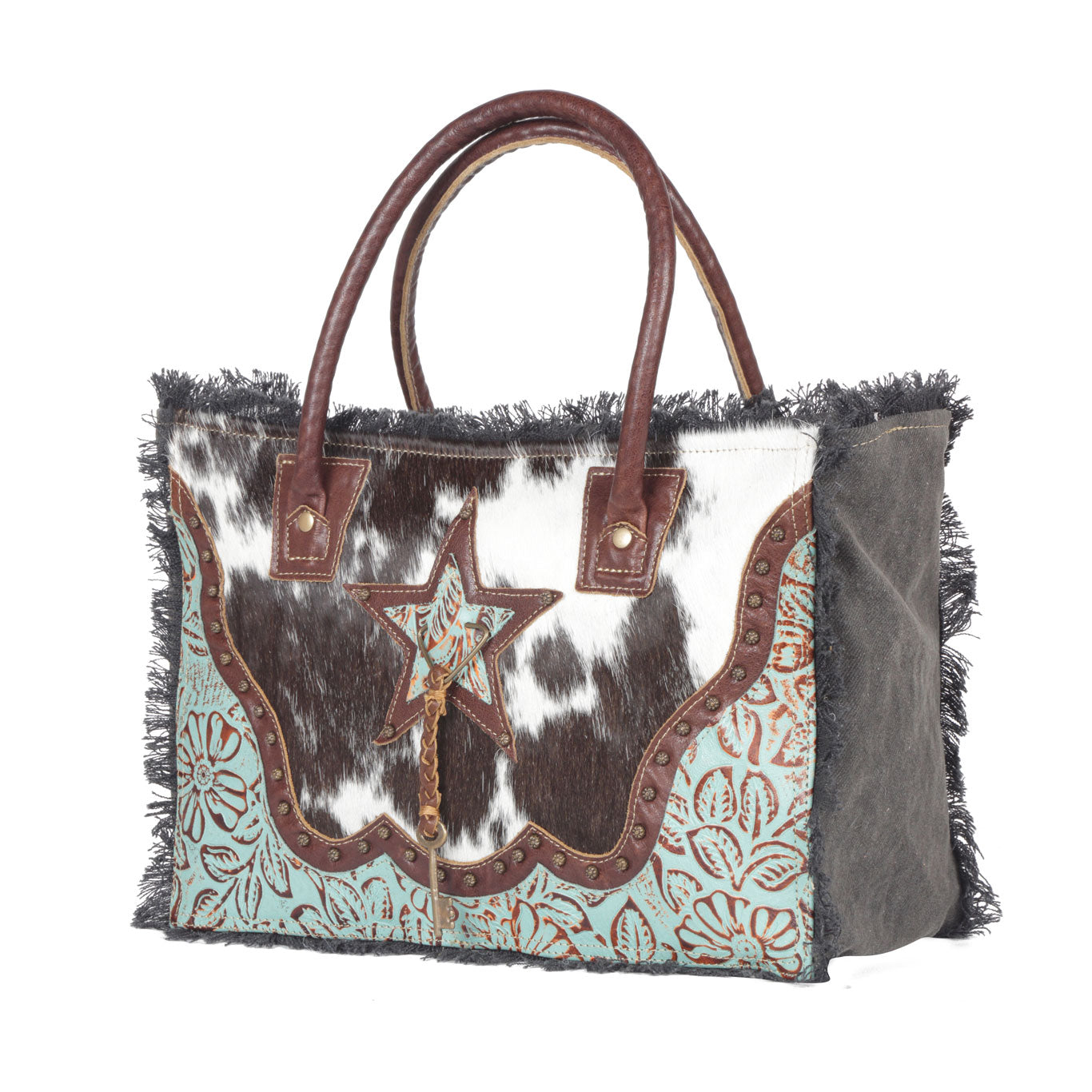 Articulate Canvas & Hairon Bag - MyraUSA