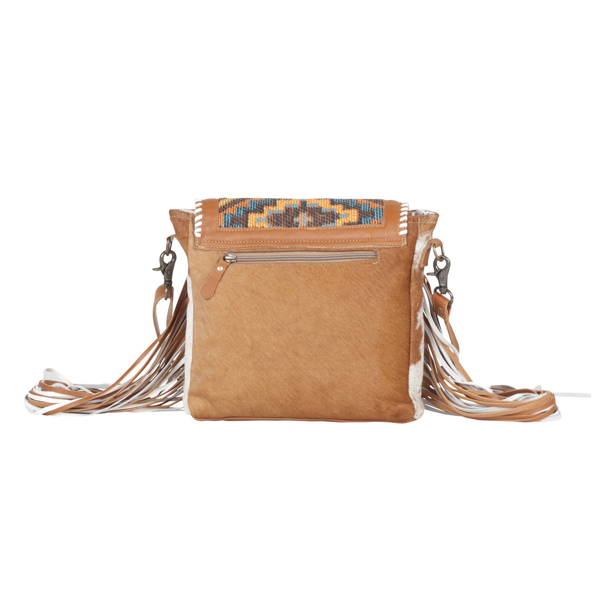 Boho Chic Style Leather & Hairon Bag - MyraUSA