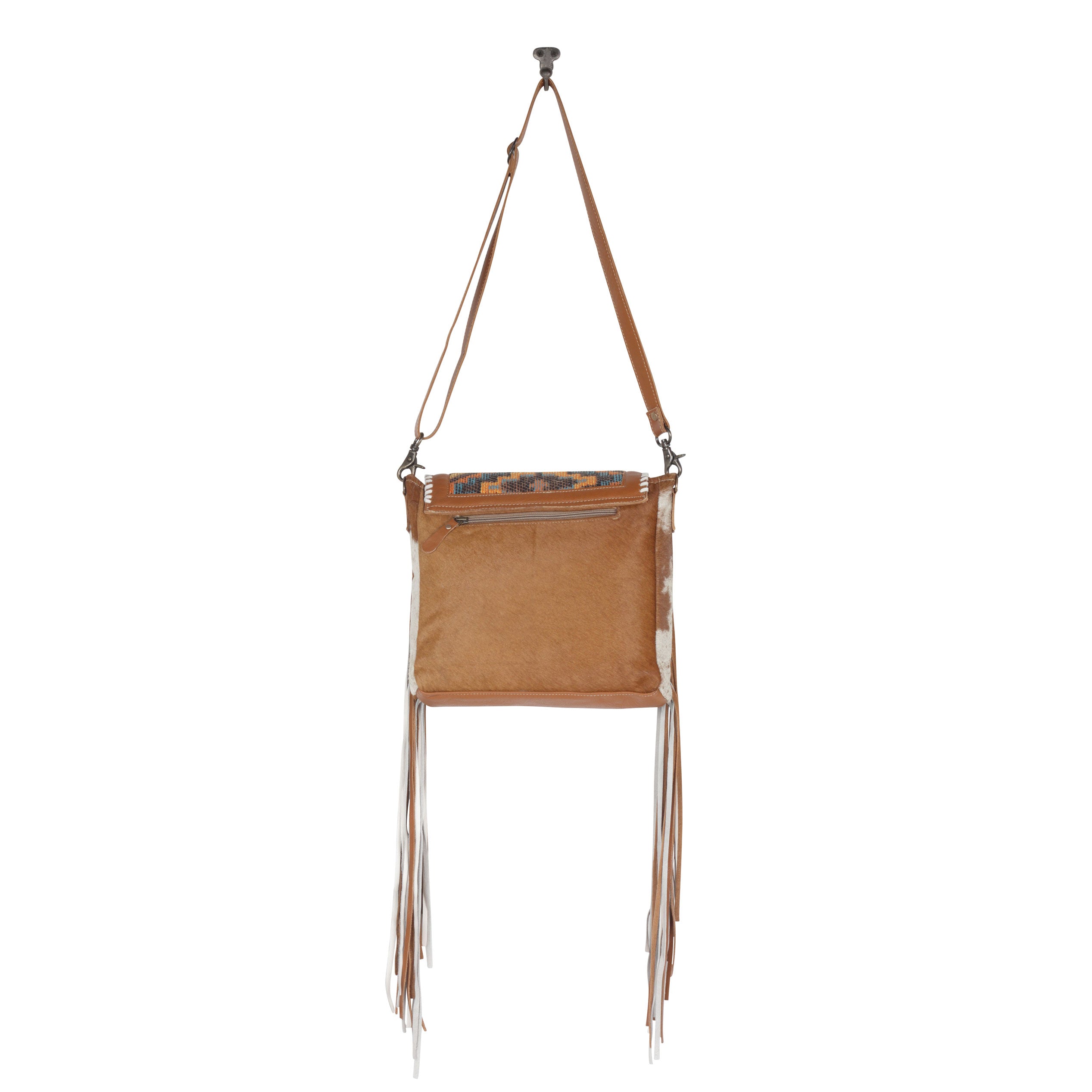 Boho Chic Style Leather & Hairon Bag - MyraUSA