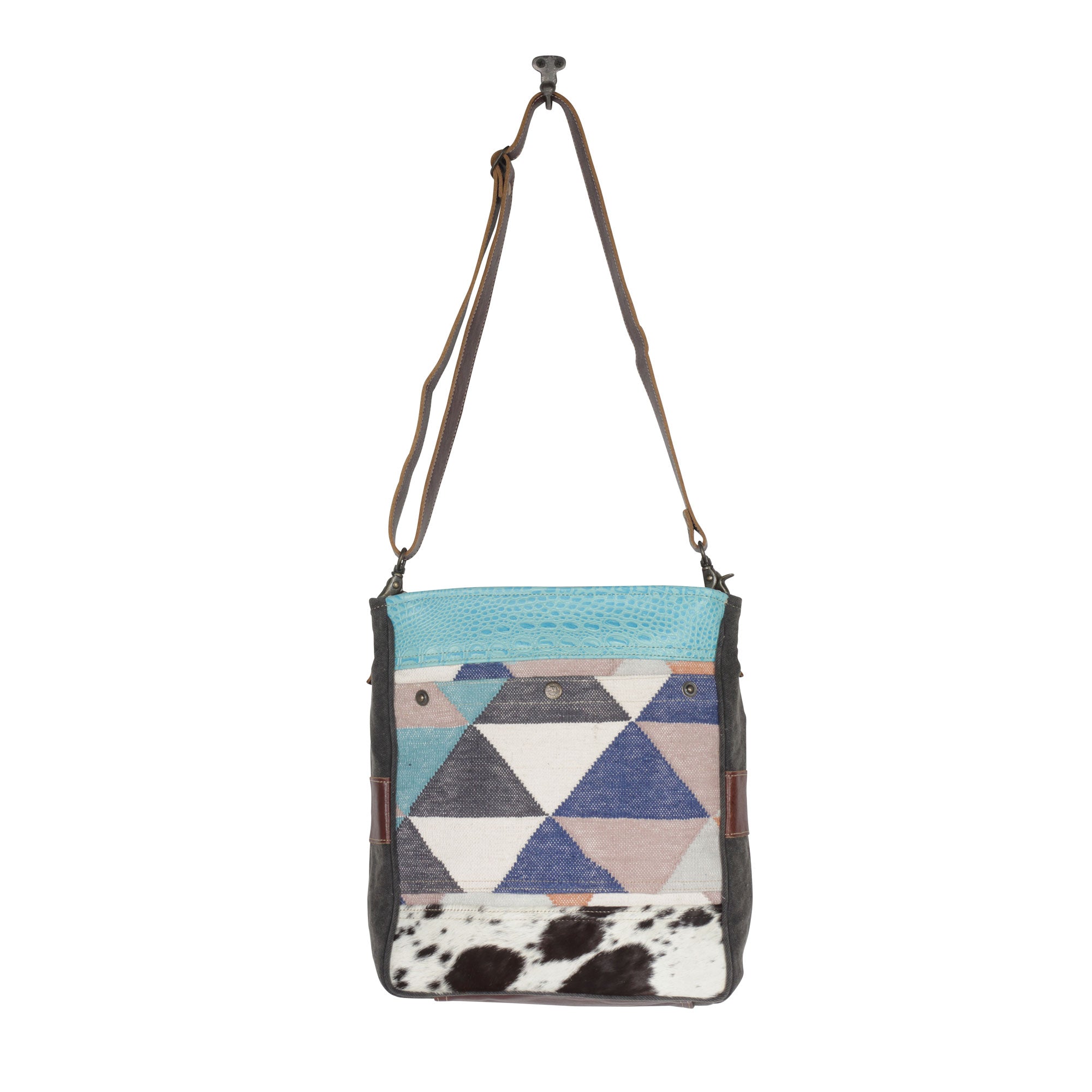 Geometric Accent Shoulder Bag - MyraUSA