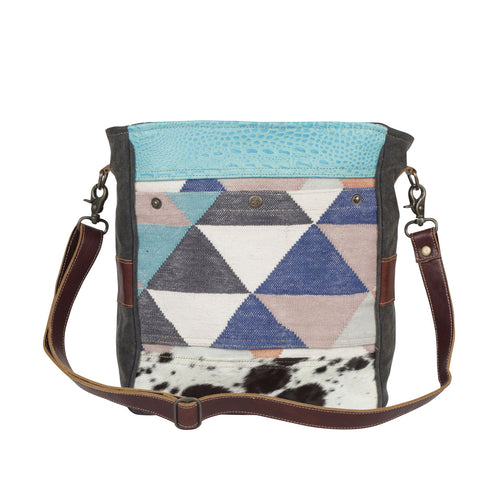 Geometric Accent Shoulder Bag - MyraUSA