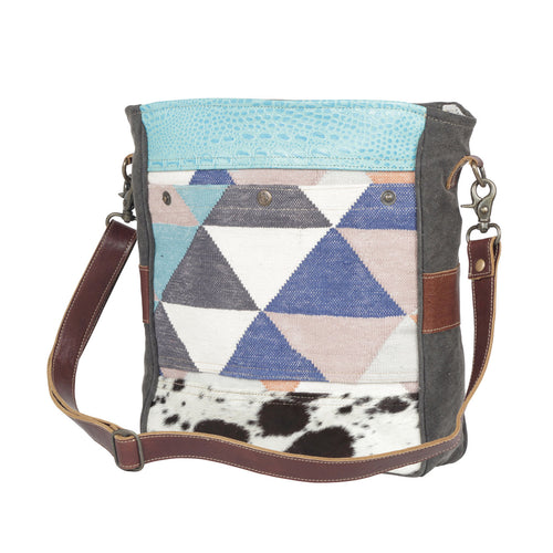Geometric Accent Shoulder Bag - MyraUSA