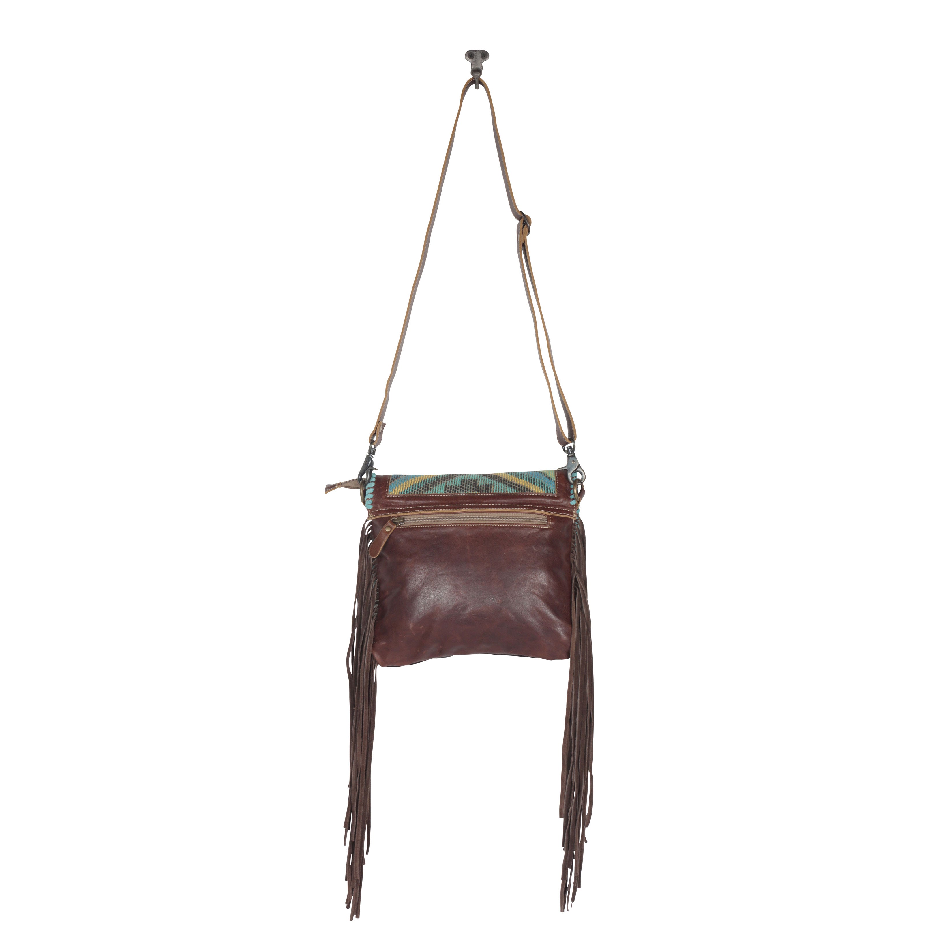 Wild West Boho Leather & Hairon Bag - MyraUSA