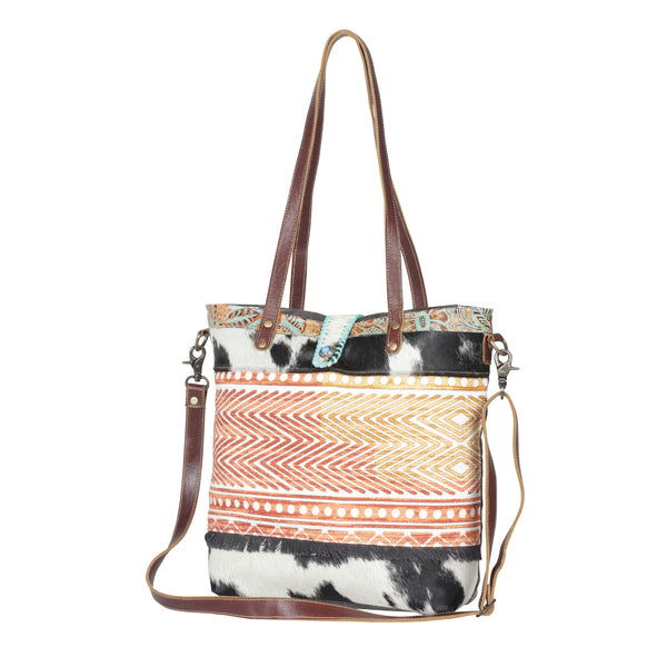 Fading Vermillion Tote Bag - MyraUSA