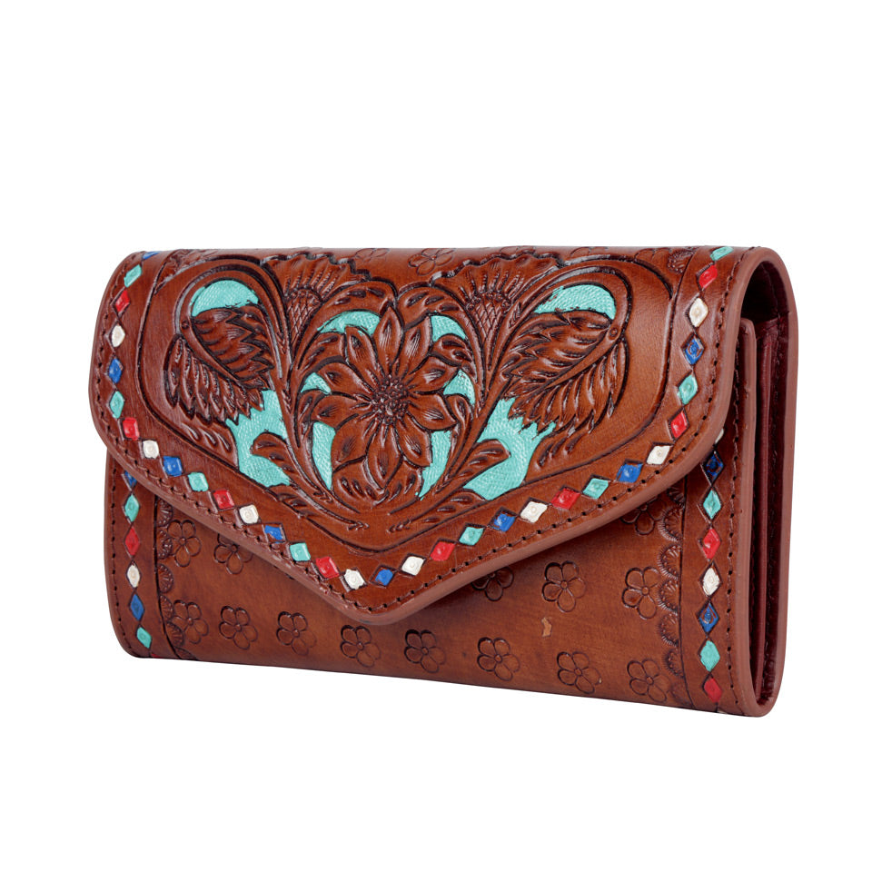 Vintage blue Wallet - MyraUSA