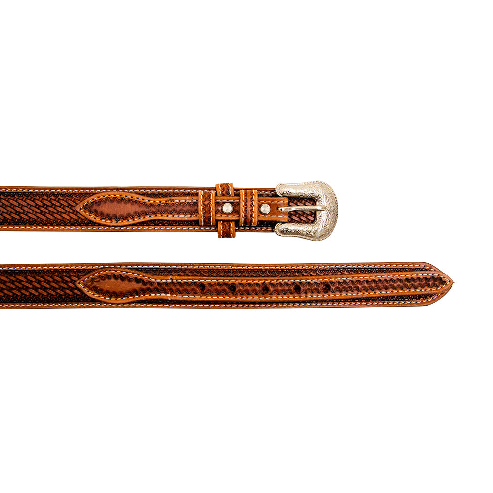 Vandal Hand-Tooled Leather Women's Belt - MyraUSA