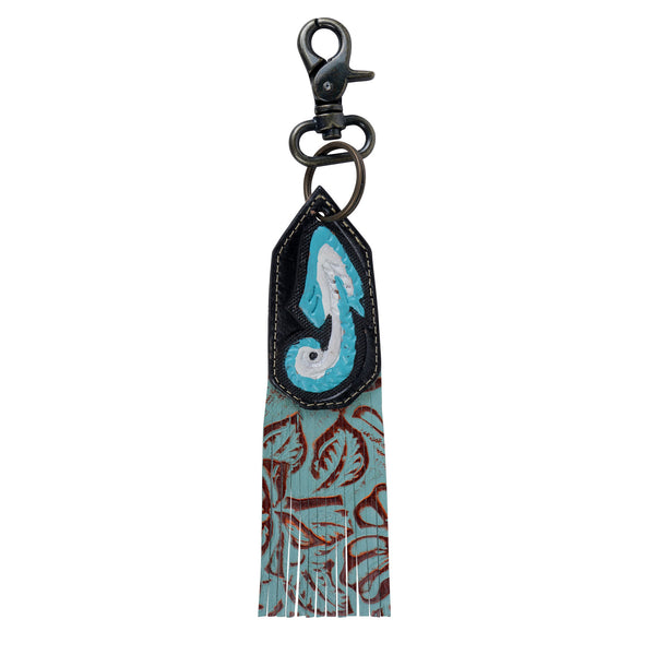 Blue Stripes Key Fob - MyraUSA