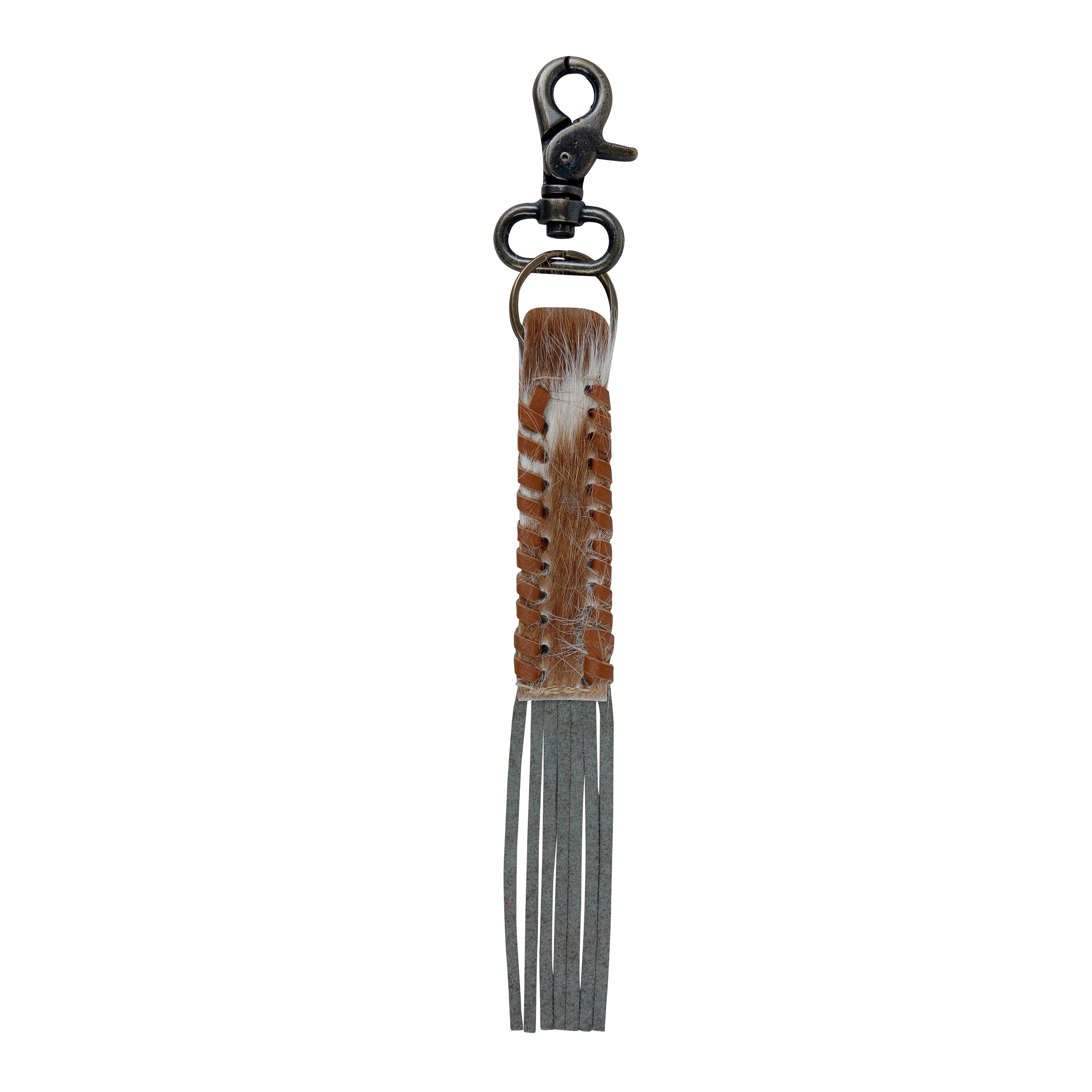 Brown leather Key Fob - MyraUSA