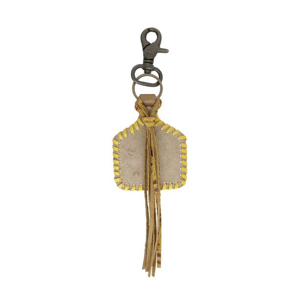 Stitched Yellow Key Fob - MyraUSA