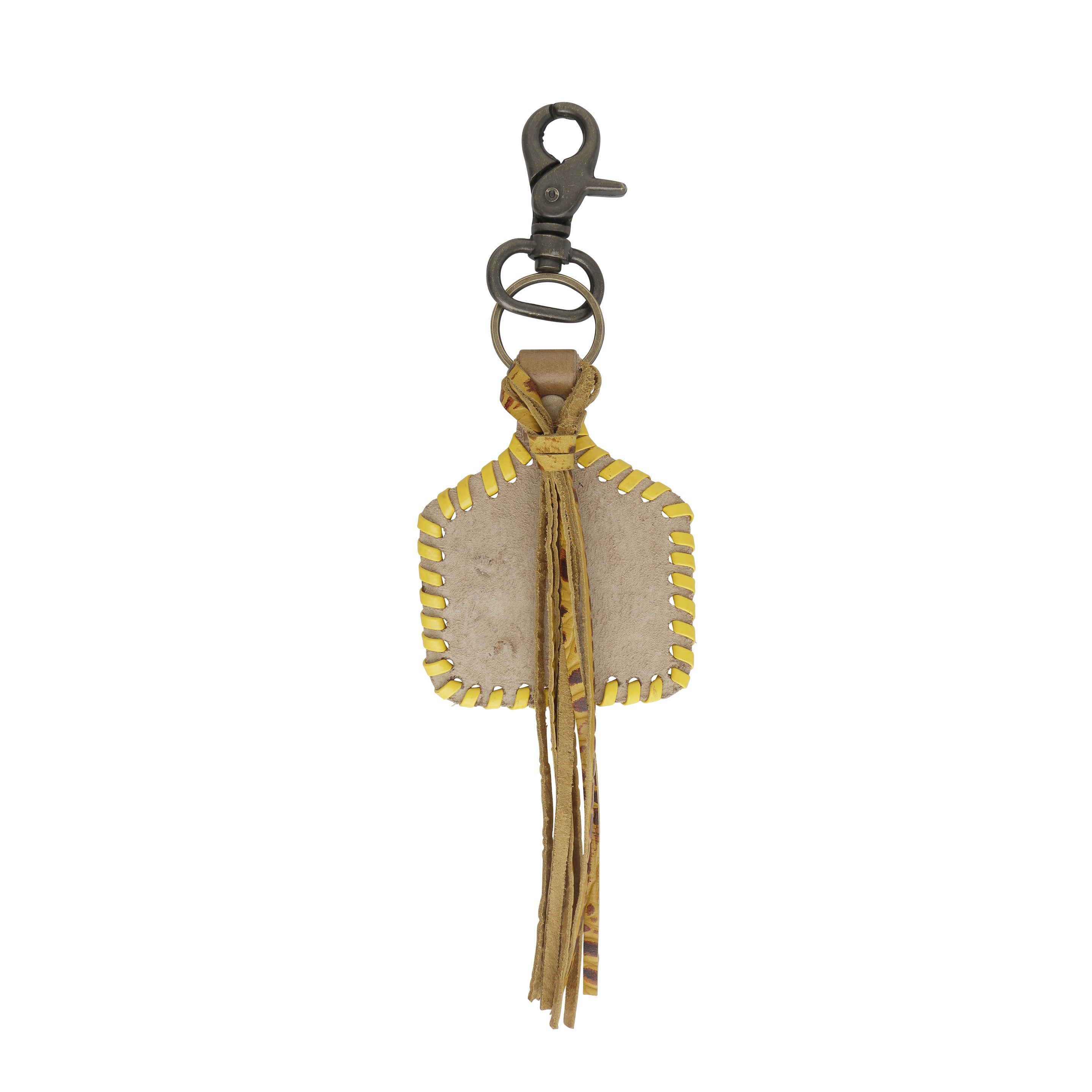 Stitched Yellow Key Fob - MyraUSA