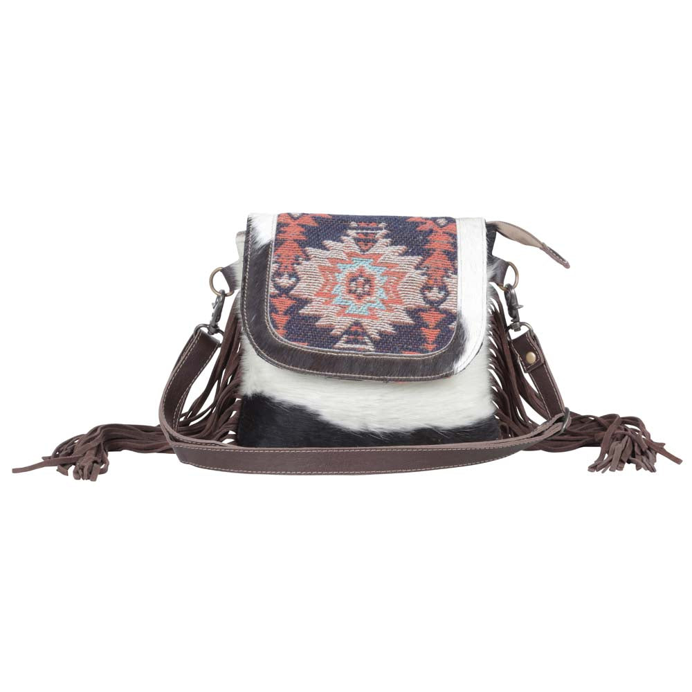 Sphynx Leather & Hairon Bag - MyraUSA