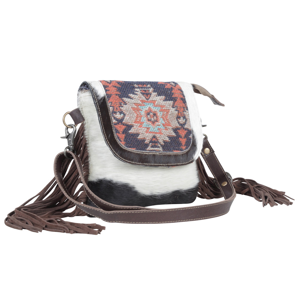 Sphynx Leather & Hairon Bag - MyraUSA