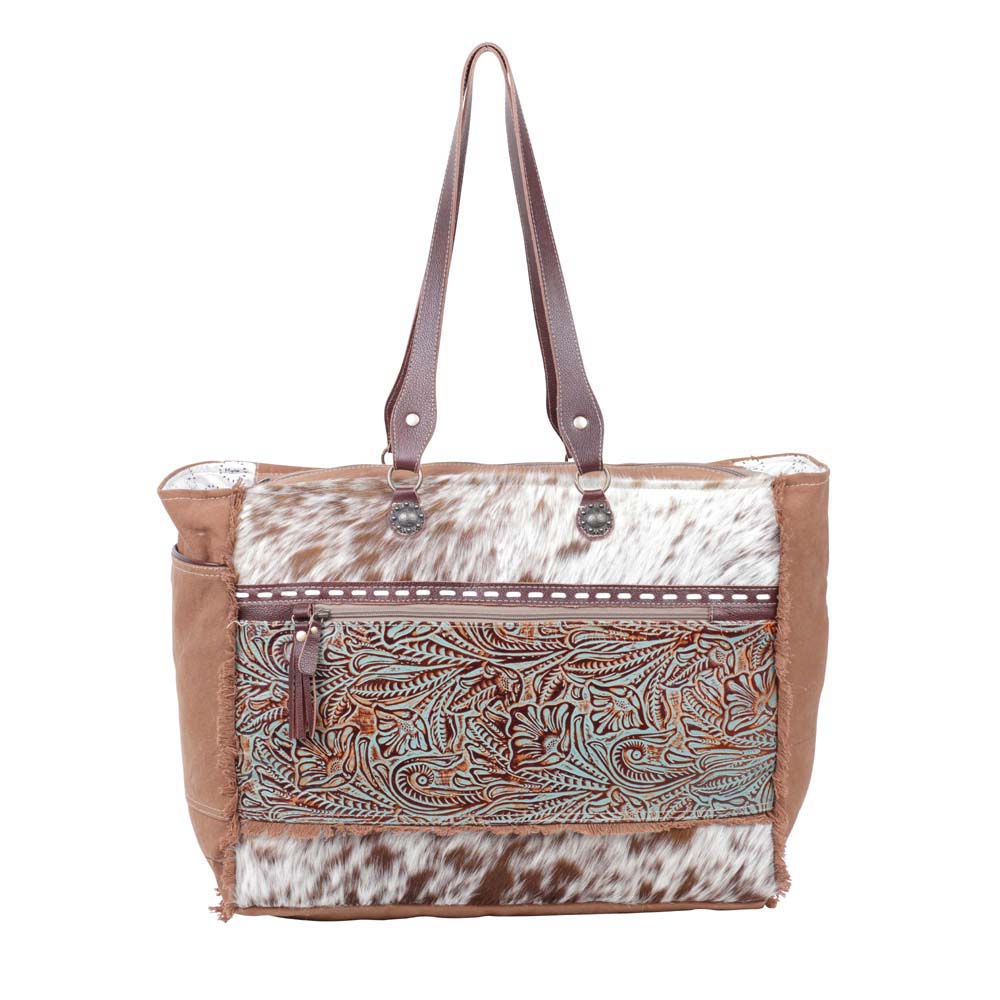 JUNIPER CANVAS AND HAIRON BAG - MyraUSA