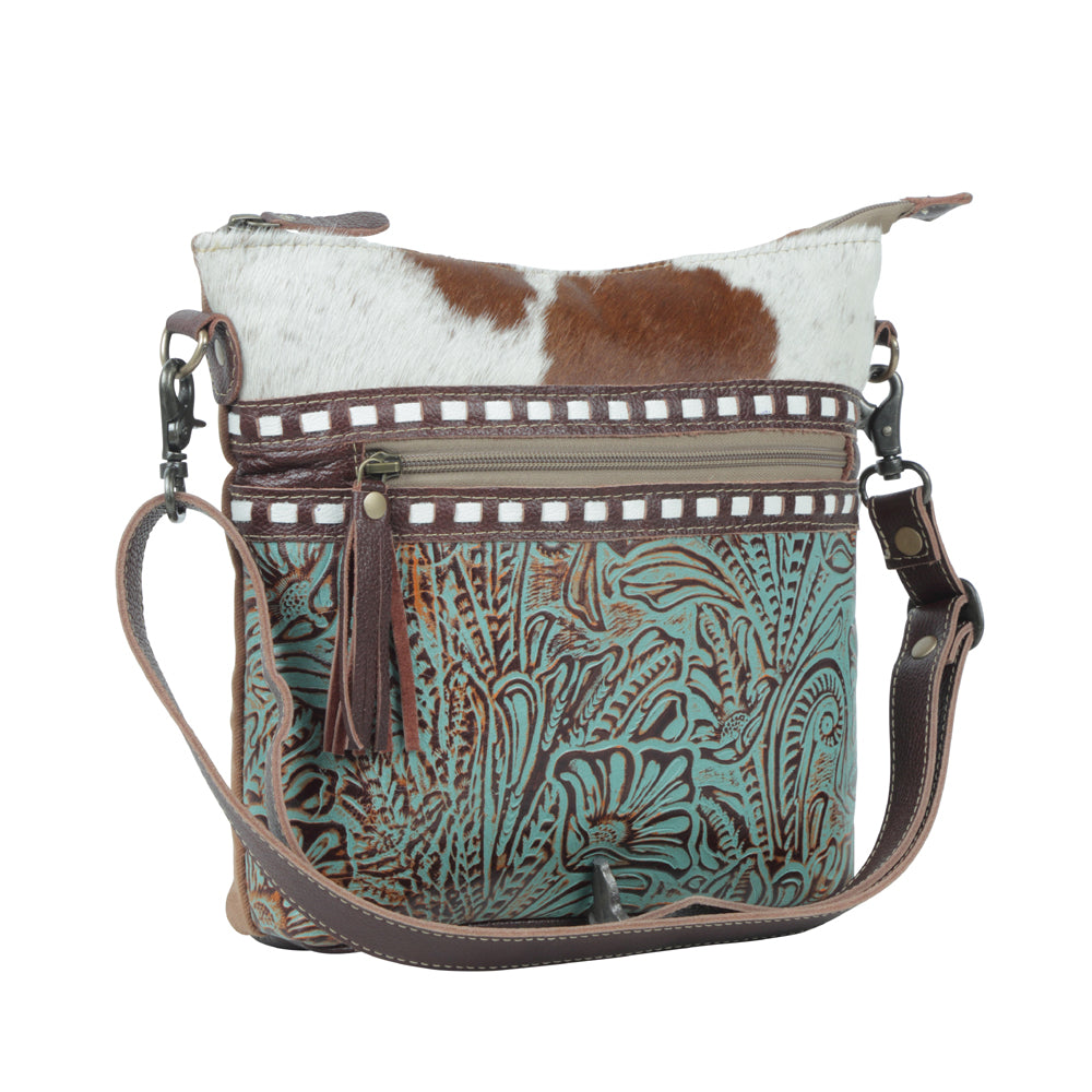 DELPHINE CANVAS & HAIRON BAG - MyraUSA