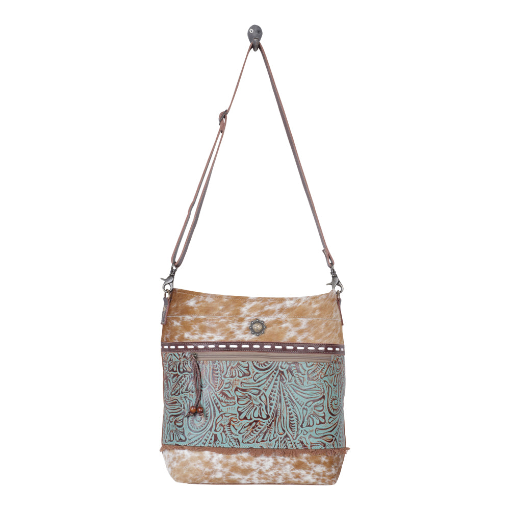 PERIDOT CANVAS & HAIRON BAG - MyraUSA