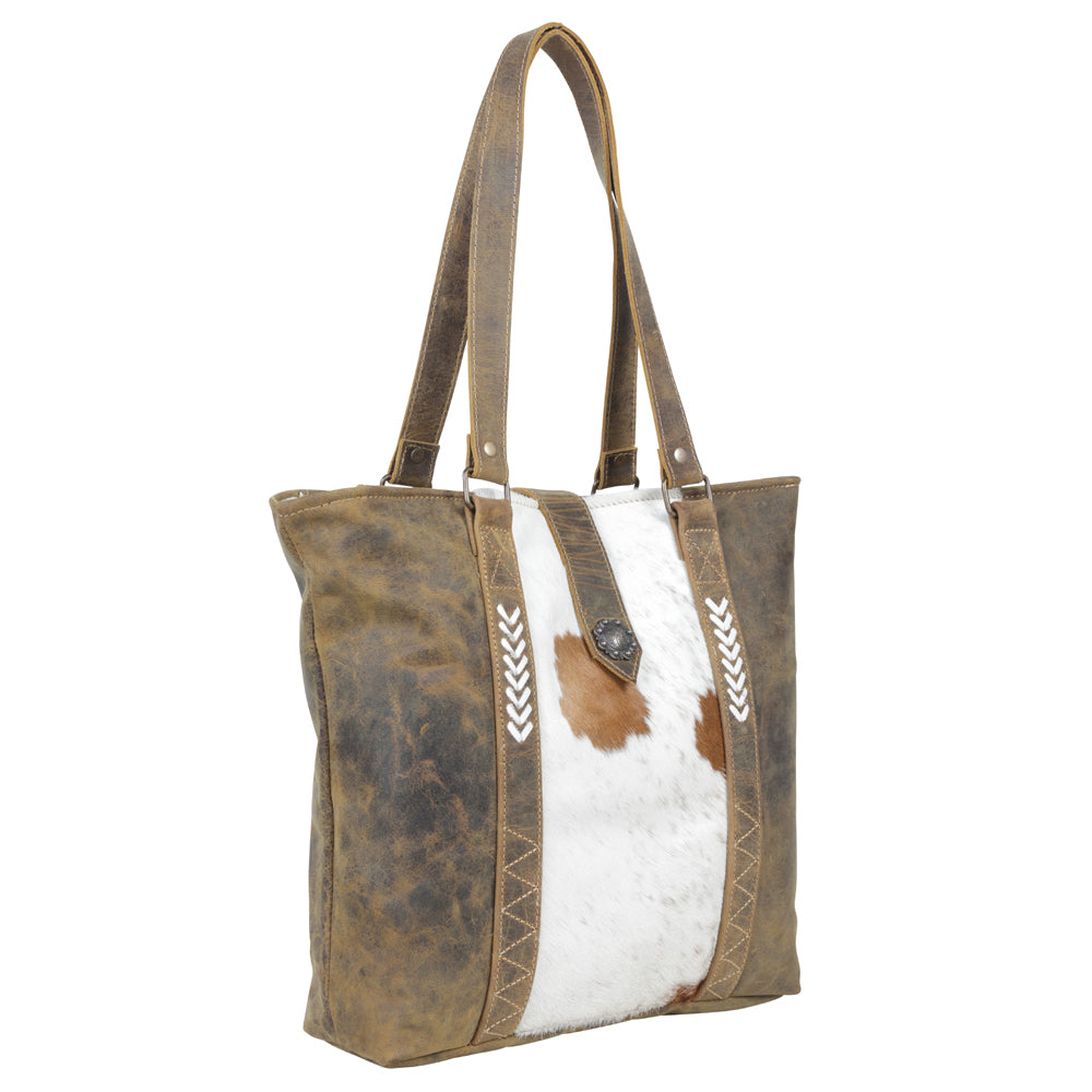 SAND DUNES LEATHER & Hairon BAG - MyraUSA