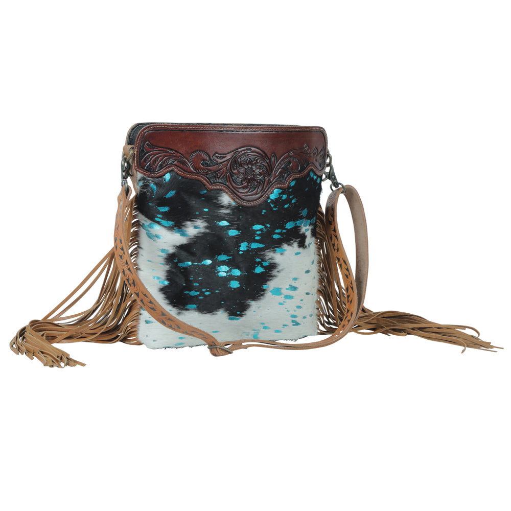 Blue moon Hand-Tooled Bag - MyraUSA